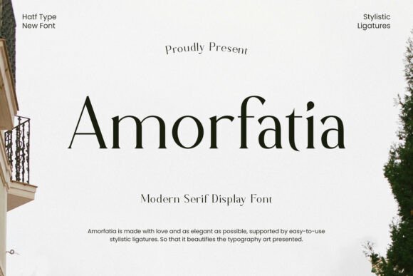 Amorfatia: A Serif Display Font That Elevates Digital Branding
