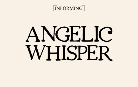 Angelic Whisper: A Display Font That Breathes Calm Into Every Layout