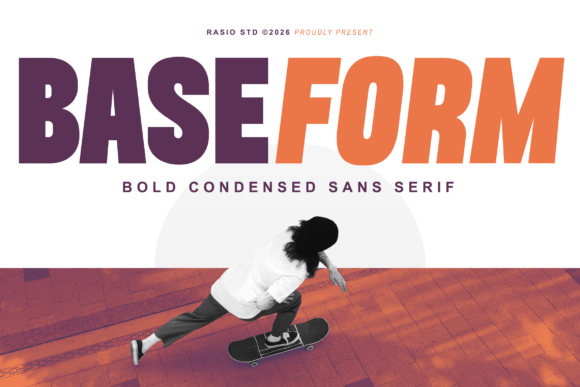 Baseform: A Confident Display Typeface for Editorial Clarity