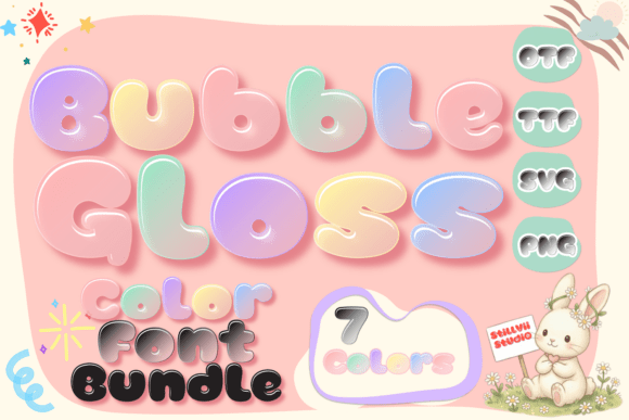 Bubble Gloss: A High-Shine Color Font for Scroll-Stopping Campaigns