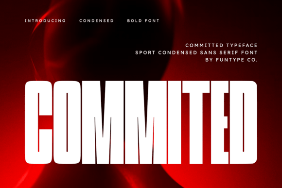 Commited: A Bold Sans Serif Font for Impactful Web Headlines