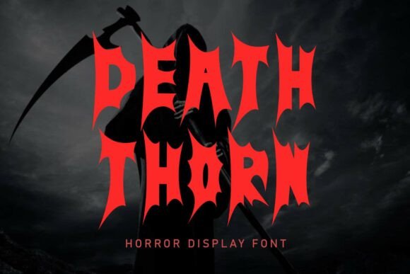 Death Thorn: A Spooky Display Font That Adds Edge to Real Branding Projects