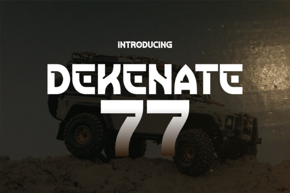 Dekenate 77: A Bold, Retro-Modern Display Font for Makers