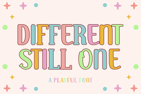 Different Still One: A Playful Display Font That Elevates Small Business Branding