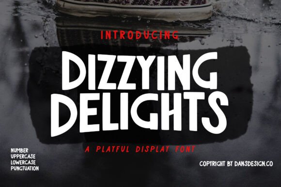 Dizzying Delights: A Playful Display Font with Editorial Charm