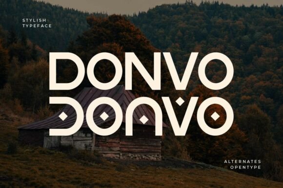 Donvo: A Medieval-Inspired Sans Serif Typeface for Handmade Creators