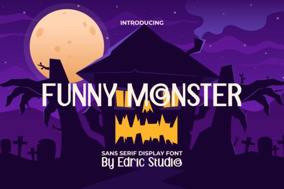 Funny Monster: A Playful Sans Serif Display Typeface for Digital Design