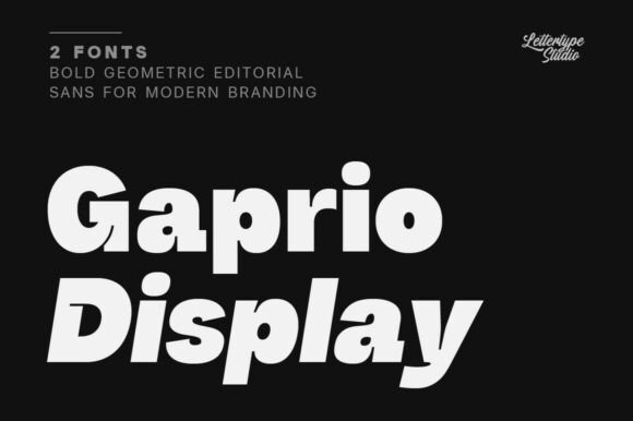 Gaprio Display: A Bold Sans Serif for Modern Web Design