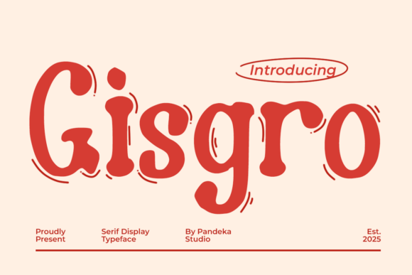Gisgro: A Playful Serif Font That Makes Handmade Goods Shine