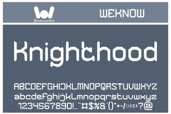 Knighthood Font: A Display Typeface That Adds Instant Polish
