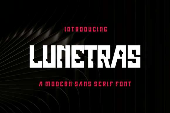Lunetras: A Bold, Modern Display Font for Digital Branding