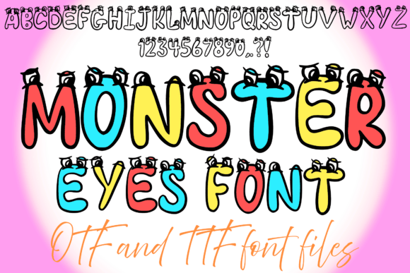 Monster Eyes: A Bold Display Font for Digital Design