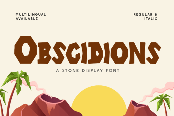Obscidions: A Rugged Display Font for Bold Brand Statements