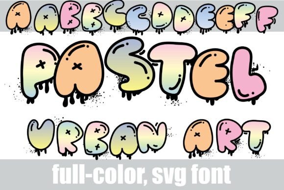 Pastel Urban Art Font: Graffiti Charm Meets Craft-Ready Clarity
