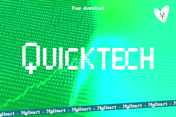 Quicktec: A Futuristic Display Font for Bold Brand Identity