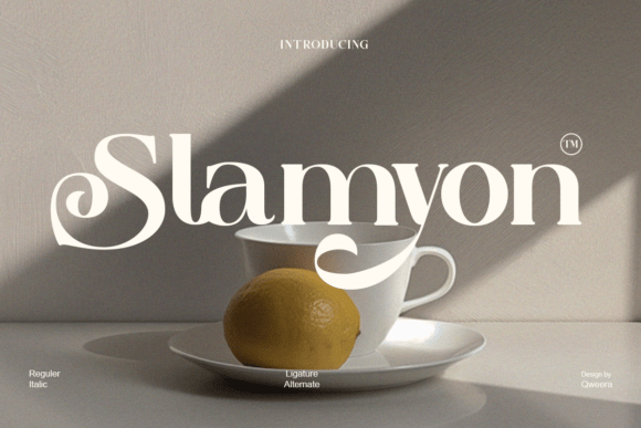 Slamyon: A Modern Serif Font for Digital Branding