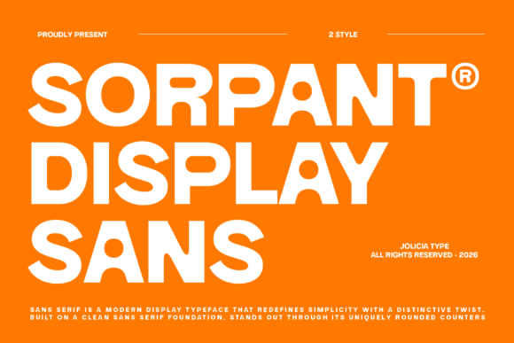 Sorpant: A Clean, Rounded Sans Serif Font for Handmade Brands