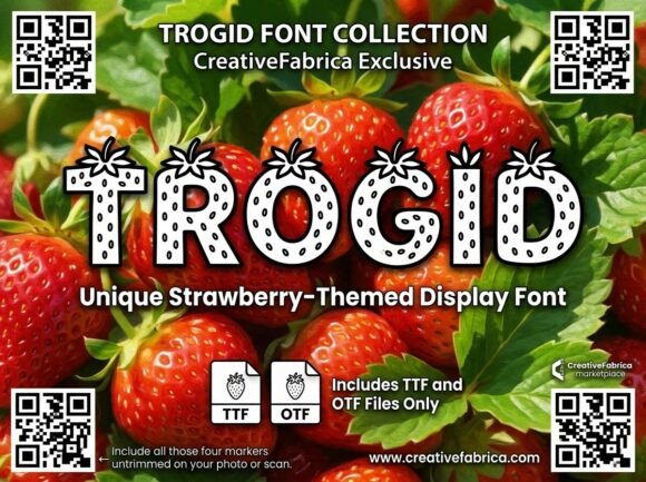 Trogid: A Sweet, Bold Display Typeface for Small Business Brands