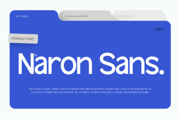 TRT Naron Sans: The Bold, Clear Font That Makes Your Campaign Click