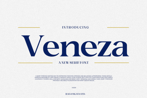 Veneza: A Modern Serif Font That Elevates Digital Branding