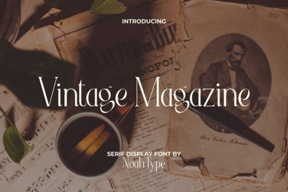 Vintage Magazine: A Serif Font That Anchors Editorial Mood