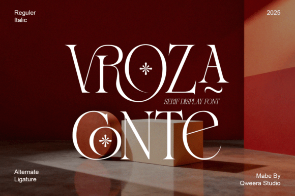 Vroza Conte: A Serif Font That Makes Your Campaign Stand Out