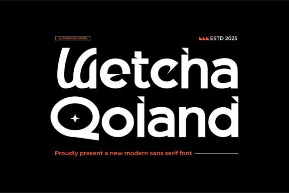 Wetcha Qoland: A Warm, Wood-Inspired Display Font for Thoughtful Design