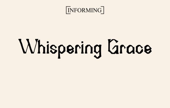 Whispering Grace: A Display Font That Elevates Digital Branding