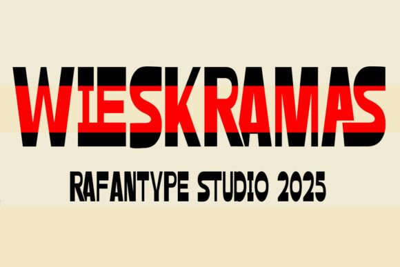 Wieskramas: A Playful Display Font That Anchors Digital Branding